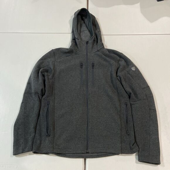 Kuhl Other - Kuhl Interceptr Fleece Hoodie Mens Size L Gray Full Zip Outdoor Hiking Gorp